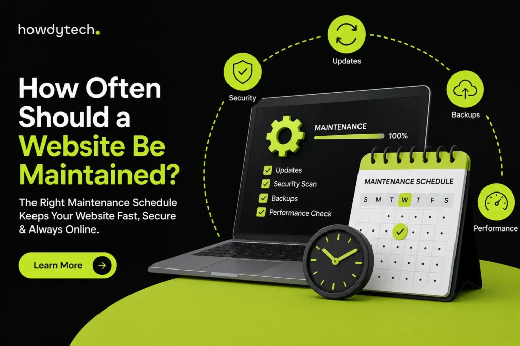 Website maintenance schedule guide
