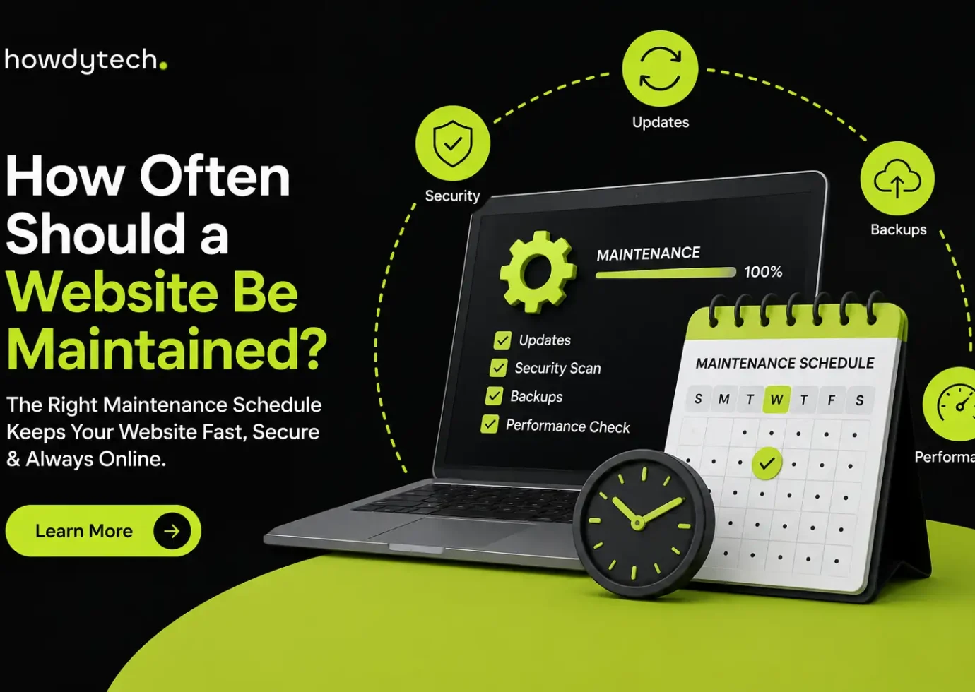 Website maintenance schedule guide