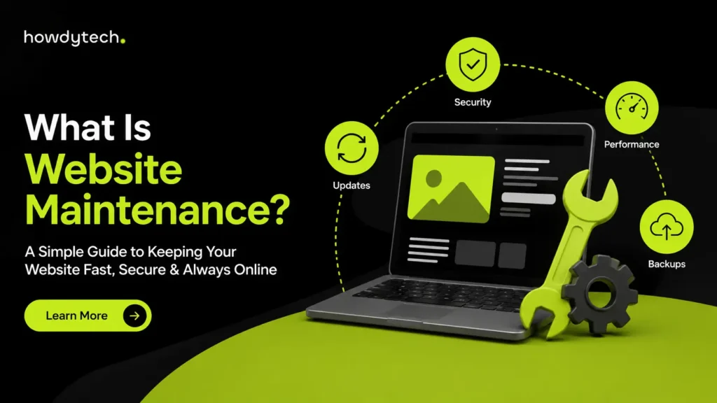 What is Website Maintenance guide banner