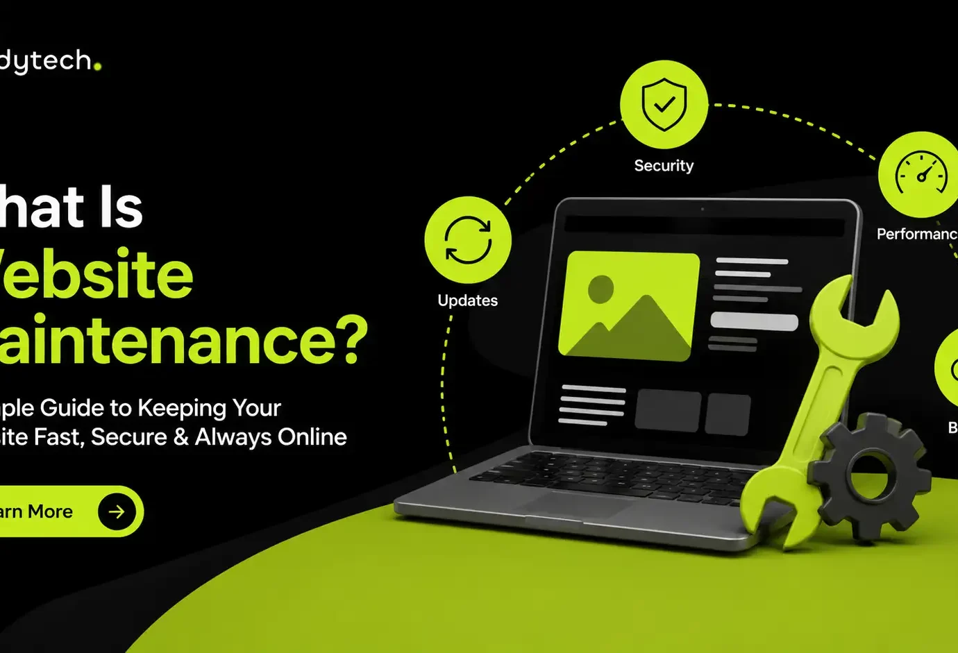What is Website Maintenance guide banner