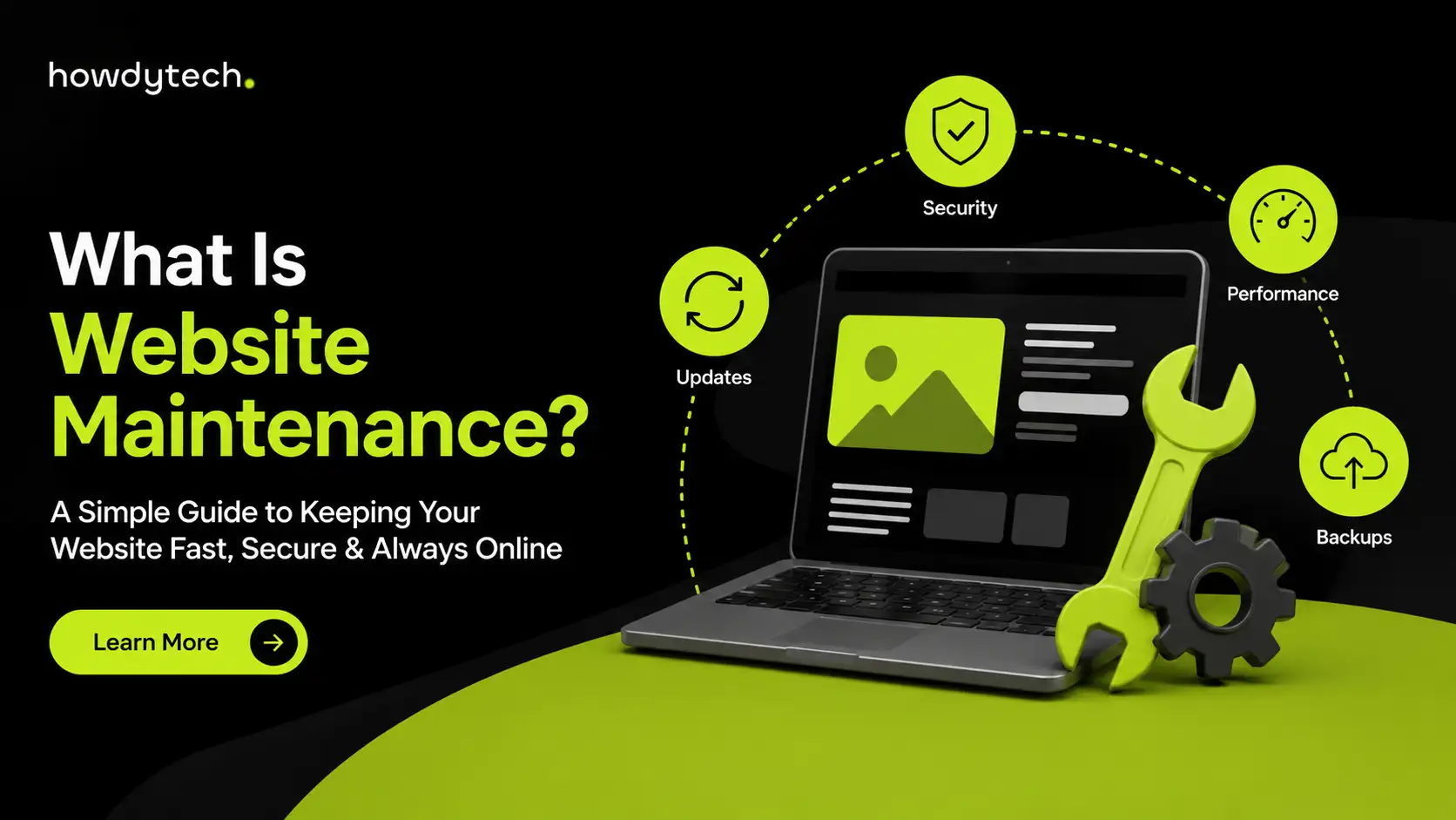 What is Website Maintenance guide banner