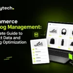 Ecommerce catalog management with product data and shopping cart