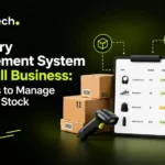 Inventory system tracking stock levels for a small business