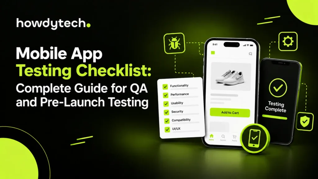 Mobile app testing checklist for QA and pre-launch testing