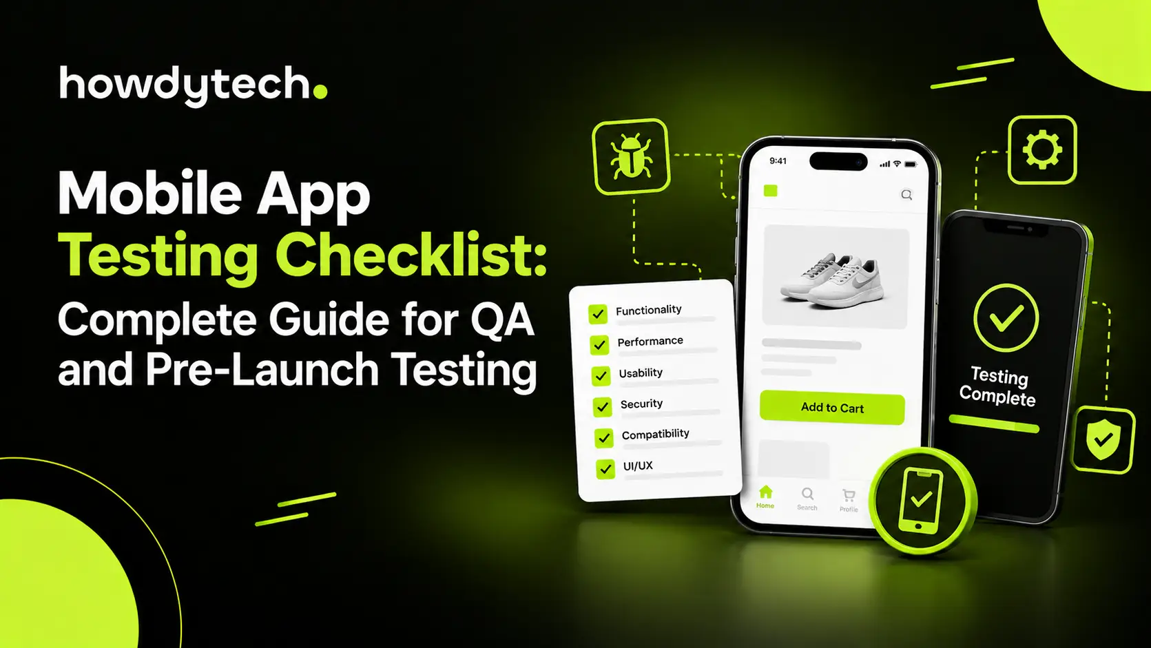 Mobile app testing checklist for QA and pre-launch testing