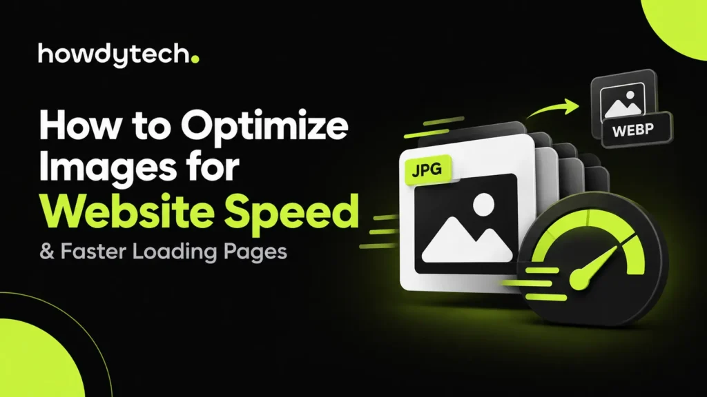 Website image optimization for faster page loading