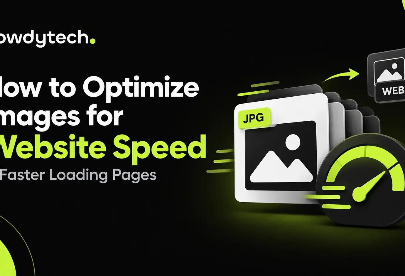 Website image optimization for faster page loading