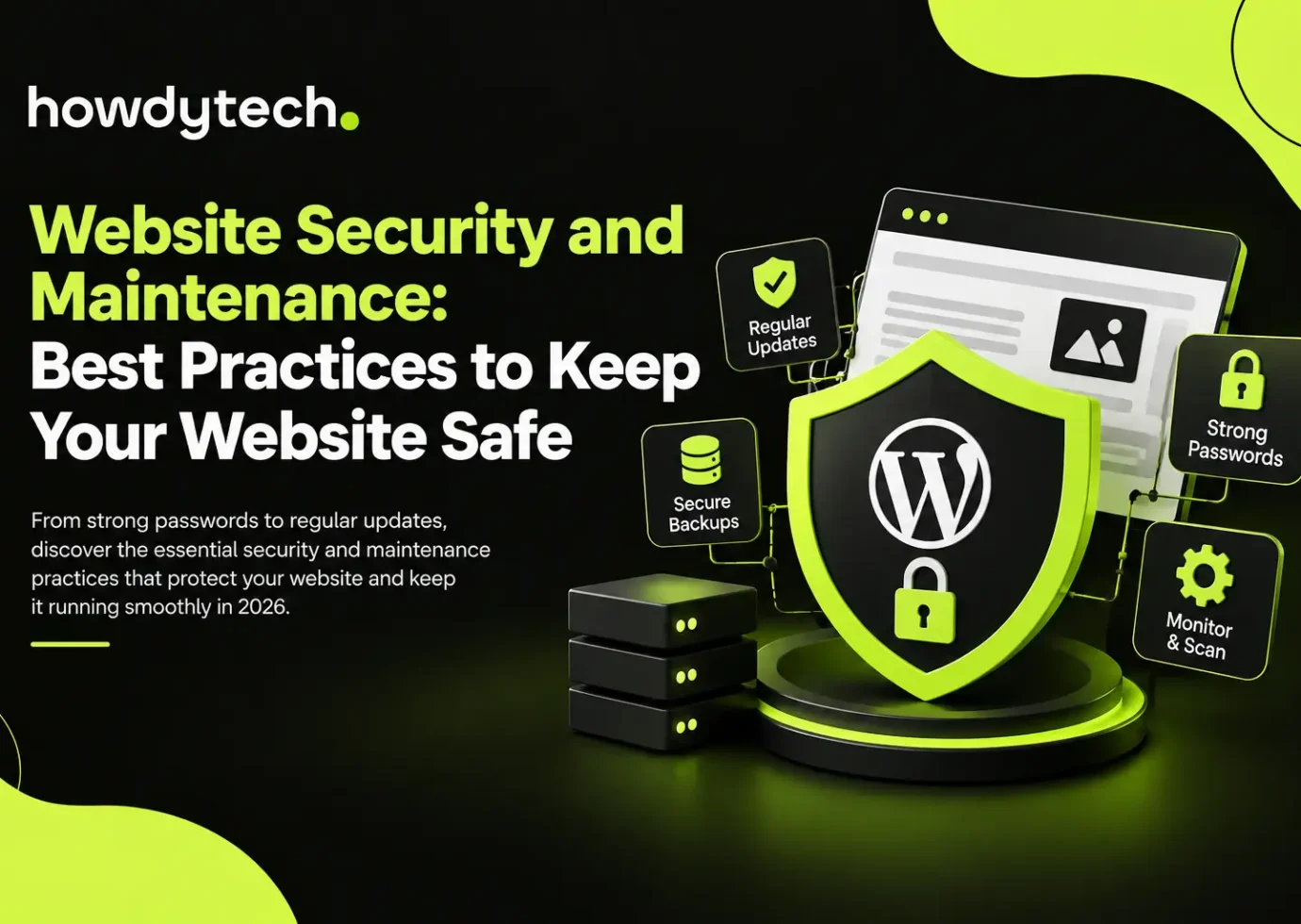 Website security and maintenance best practices for 2026