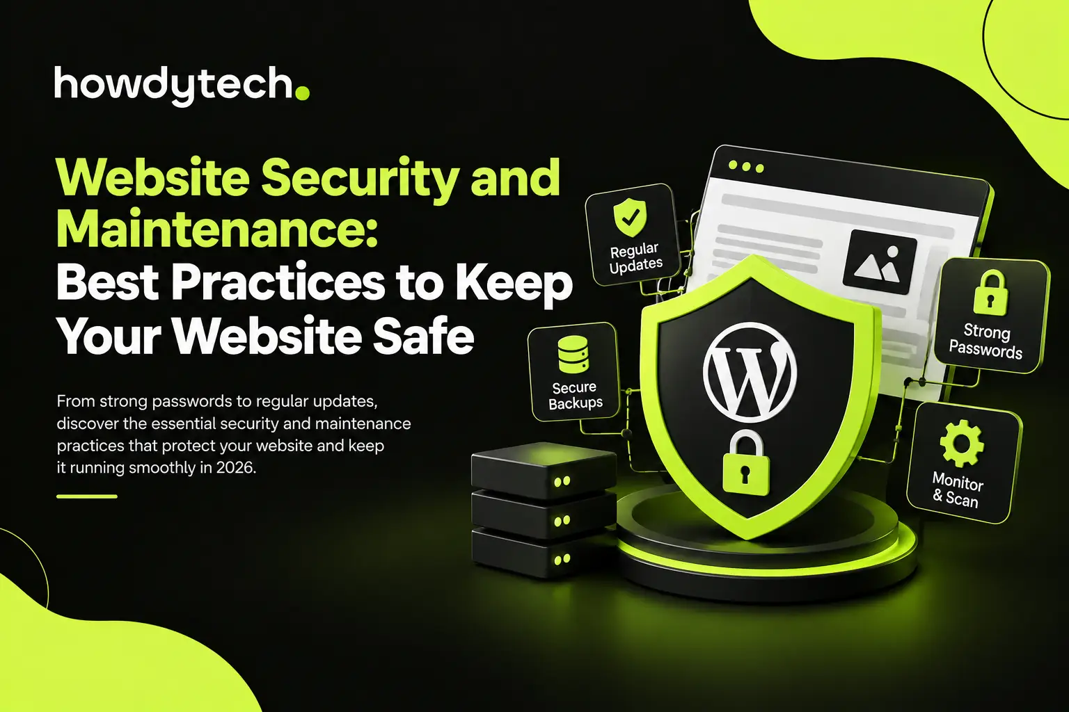 Website security and maintenance best practices for 2026