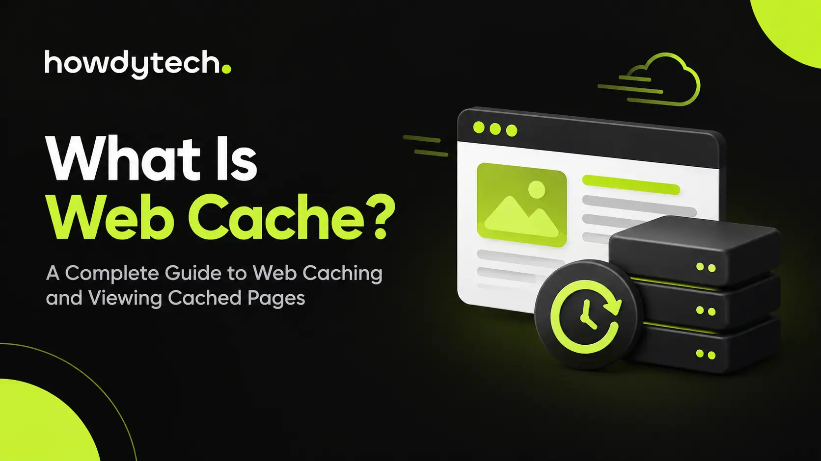 Web cache servers storing cached website pages