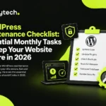 WordPress maintenance checklist for website security 2026