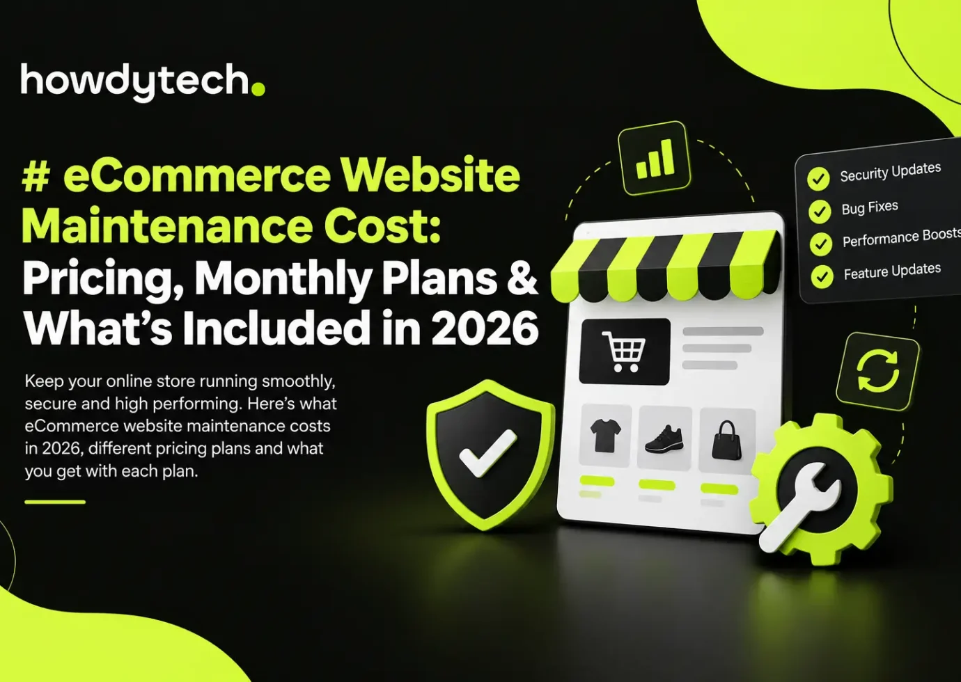 eCommerce website maintenance cost and monthly plans 2026