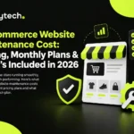 eCommerce website maintenance cost and monthly plans 2026
