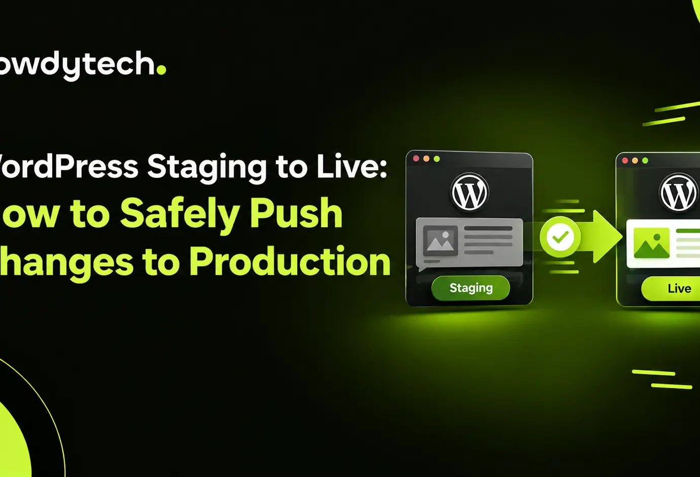 Safely push WordPress staging changes to production