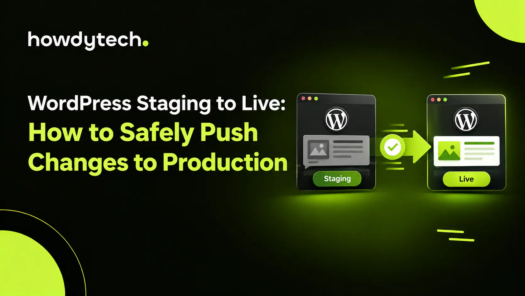 Safely push WordPress staging changes to production